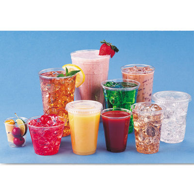 Ultra Clear Pet Cups, 12 Oz To 14 Oz, Practical Fill, 50/bag, 20 Bags/carton