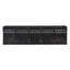 Tilt Bin Interlocking Multi-bin Storage Organizer, 5 Sections, 23.63" X 5.25" X 6.5", Black/clear