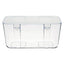 Stackable Caddy Organizer, Medium, Plastic, 8.8 X 4 X 4.38, White