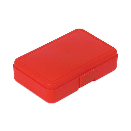 Antimicrobial Pencil Box, 7.97 X 5.43 X 2.02, Red