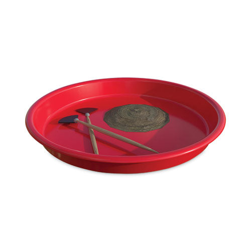 Little Artist's Antimicrobial Craft Tray, 13" Dia., Red