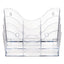 3-tier Document Organizer W/6 Removable Dividers, 14w X 3.5d X 11.5h, Clear