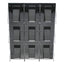 Stand-tall 9-bin Wall-mount Literature Rack, Mag, 27.5w X 3.38d X 35.63h, Clear/black