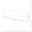 Superior Image Cubicle Nameplate Sign Holder, 8.5 X 2 Insert, Clear