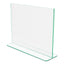 Superior Image Premium Green Edge Sign Holders, 11 X 8.5 Insert, Clear/green