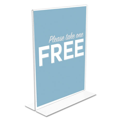 Classic Image Double-sided Sign Holder, 11 X 8.5 Insert, Clear