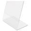 Classic Image Slanted Sign Holder, Portrait, 8.5 X 11 Insert, Clear