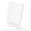 Classic Image Slanted Sign Holder, Portrait, 8.5 X 11 Insert, Clear