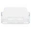 Horizontal Business Card Holder, Holds 50 Cards, 3.88 X 1.38 X 1.81, Plastic, Clear