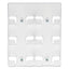 6-pocket Business Card Holder, Holds 480 Cards, 8.5 X 1.63 X 9.75, Plastic, Clear
