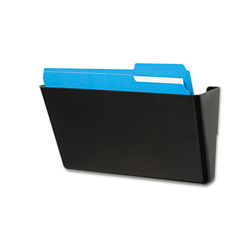 Docupocket Stackable Wall Pocket, Letter Size, 13" X 4", Smoke