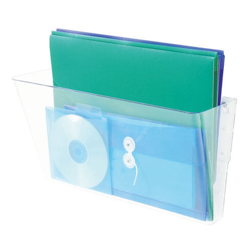 Stackable Docupocket Wall File, Legal Size, 16.25" X 4" , Clear