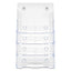 4-compartment Docuholder, Magazine Size, 9.38w X 7d X 13.63h, Clear