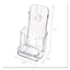 Docuholder For Countertop/wall-mount W/card Holder, 4.38w X 4.25d X 7.75h, Clear