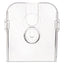 Docuholder For Countertop/wall-mount W/card Holder, 4.38w X 4.25d X 7.75h, Clear