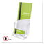 Docuholder For Countertop/wall-mount W/card Holder, 4.38w X 4.25d X 7.75h, Clear