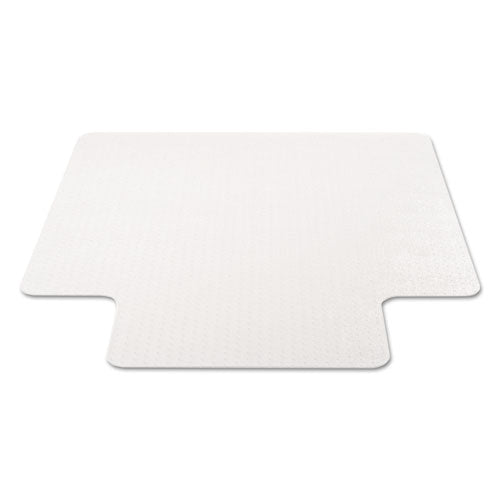 Economat Occasional Use Chair Mat, Low Pile Carpet, Flat, 36 X 48, Lipped, Clear