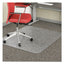 Economat Occasional Use Chair Mat For Low Pile Carpet, 45 X 53, Wide Lipped, Clear