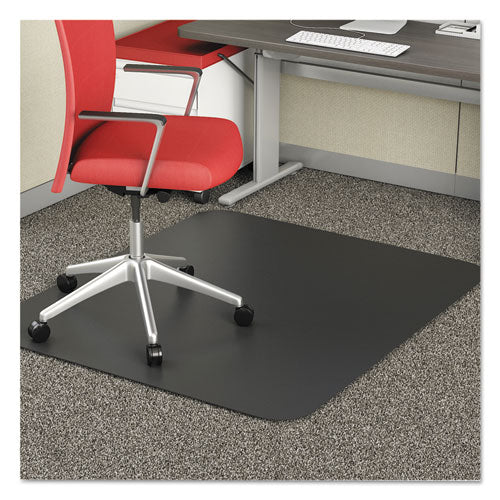 Economat Occasional Use Chair Mat, Low Pile Carpet, Roll, 46 X 60, Rectangle, Clear