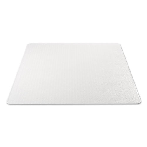 Duramat Moderate Use Chair Mat, Low Pile Carpet, Flat, 36 X 48, Lipped, Clear