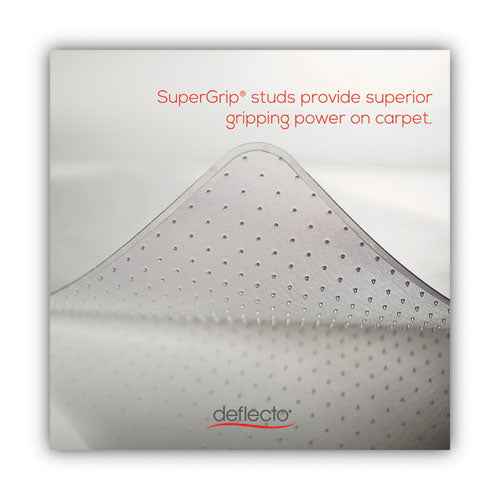 Supermat Frequent Use Chair Mat, Med Pile Carpet, Roll, 36 X 48, Lipped, Clear