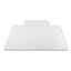 Antimicrobial Chair Mat, Medium Pile Carpet, 53 X 45, Lipped, Clear