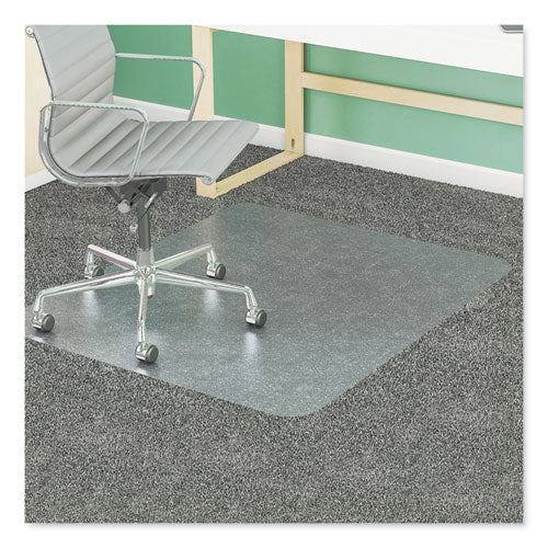 Supermat Frequent Use Chair Mat, Med Pile Carpet, Flat, 45 X 53, Rectangular, Clear
