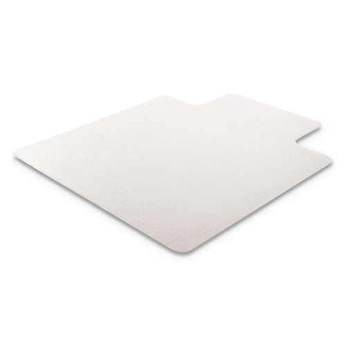 Rollamat Frequent Use Chair Mat, Med Pile Carpet, Flat, 36 X 48, Lipped, Clear