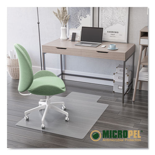 Antimicrobial Chair Mat, Rectangular, 48 X 36, Clear