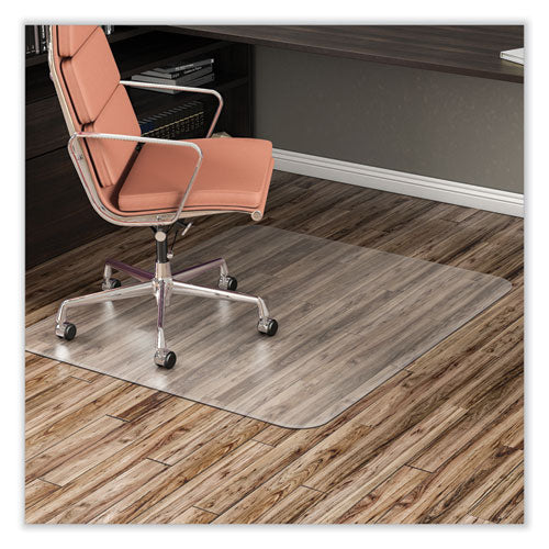 Economat All Day Use Chair Mat For Hard Floors, 36 X 48, Rectangular, Clear