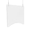 Hanging Barrier, 23.75" X 23.75", Polycarbonate, Clear, 2/carton