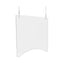 Hanging Barrier, 23.75" X 23.75", Polycarbonate, Clear, 2/carton