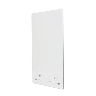 Mounting Safety Barrier With Full Shield, 23.75" X 31.75", Acrylic, Clear, 2/carton