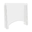 Counter Top Barrier With Pass Thru, 27" X 6" X 23.75", Polycarbonate, Clear, 2/carton