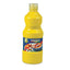 Washable Paint, Yellow, 16 Oz Dispenser-cap Bottle
