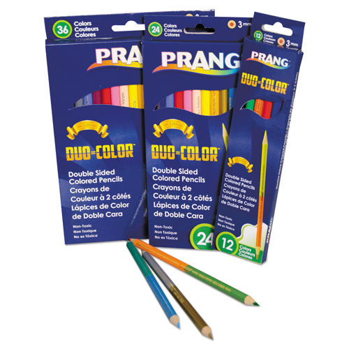 Duo-color Colored Pencil Sets, 3 Mm, 2b (#1), Assorted Lead/barrel Colors, 18/pack