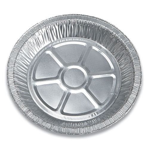Aluminum Pie Pans, Deep, 32.7 Oz, 9" Diameter X 1.31", Silver, 500/carton
