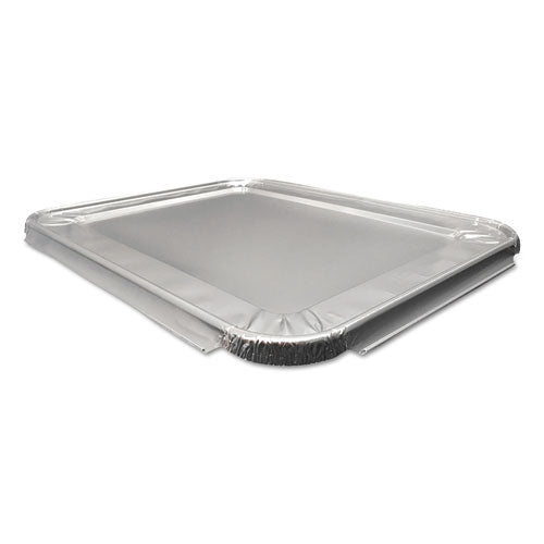 Aluminum Steam Table Lids, Fits Heavy Duty Half-size Pan, 10.56 X 13 X 0.63, 100/carton