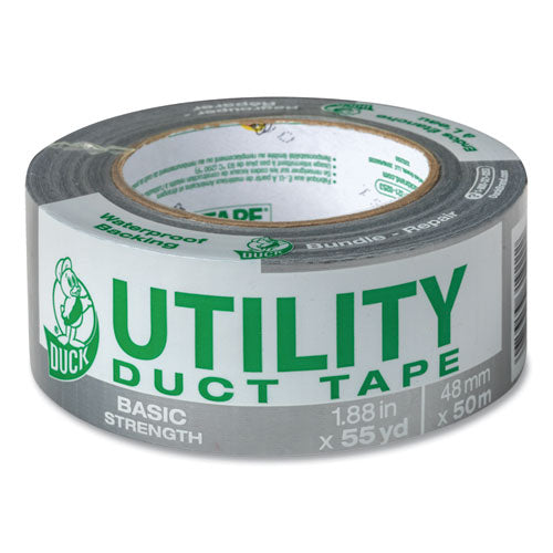 Utility Duct Tape, 3" Core, 1.88" X 55 Yds, Silver