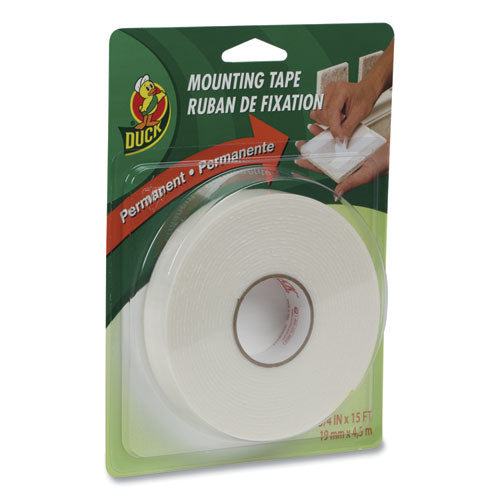 Double-stick Foam Mounting Tape, Permanent, Holds Up To 2 Lbs, 0.75" X 36 Yds