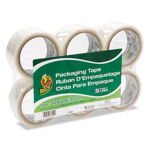 Commercial Grade Packaging Tape, 3" Core, 1.88" X 55 Yds, Clear, 6/pack