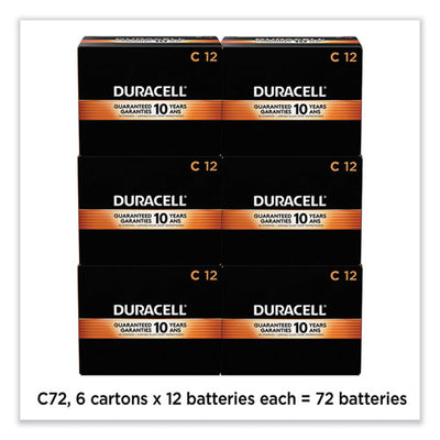 Coppertop Alkaline C Batteries, 72/carton