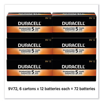 Coppertop Alkaline 9v Batteries, 72/carton