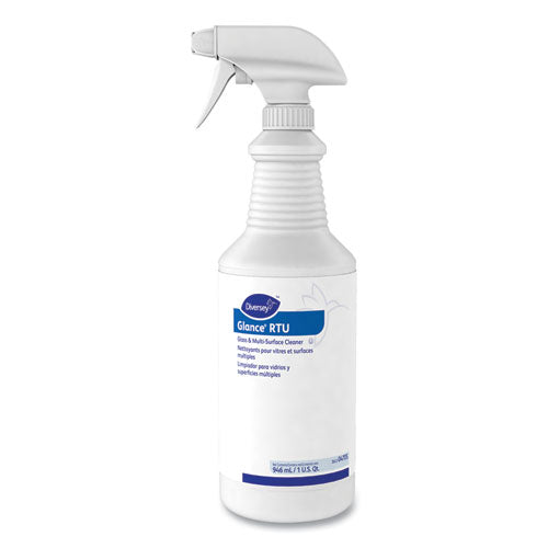 Glance Glass And Multi-surface Cleaner, Original, 32 Oz Spray Bottle, 12/carton