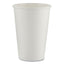Paper Hot Cups, 16 Oz, White, 50/sleeve, 20 Sleeves/carton