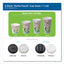 Perfectouch Paper Hot Cups, 10 Oz, Coffee Haze Design, 25 Sleeve, 20 Sleeves/carton