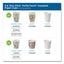 Perfectouch Paper Hot Cups, 8 Oz, Coffee Haze Design, 50/sleeve, 20 Sleeves/carton