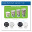 Perfectouch Paper Hot Cups, 8 Oz, Coffee Haze Design, 50/sleeve, 20 Sleeves/carton