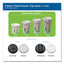 Perfectouch Paper Hot Cups, 8 Oz, Coffee Haze Design, 25/sleeve, 20 Sleeves/carton