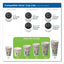 Perfectouch Paper Hot Cups, 8 Oz, Coffee Haze Design, 25/sleeve, 20 Sleeves/carton